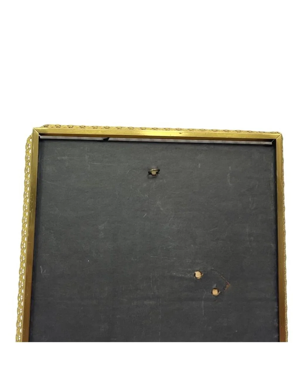 Vintage Ornate Gold Metal Frame With Decorative Edge 8x10 Display No Glass 49k